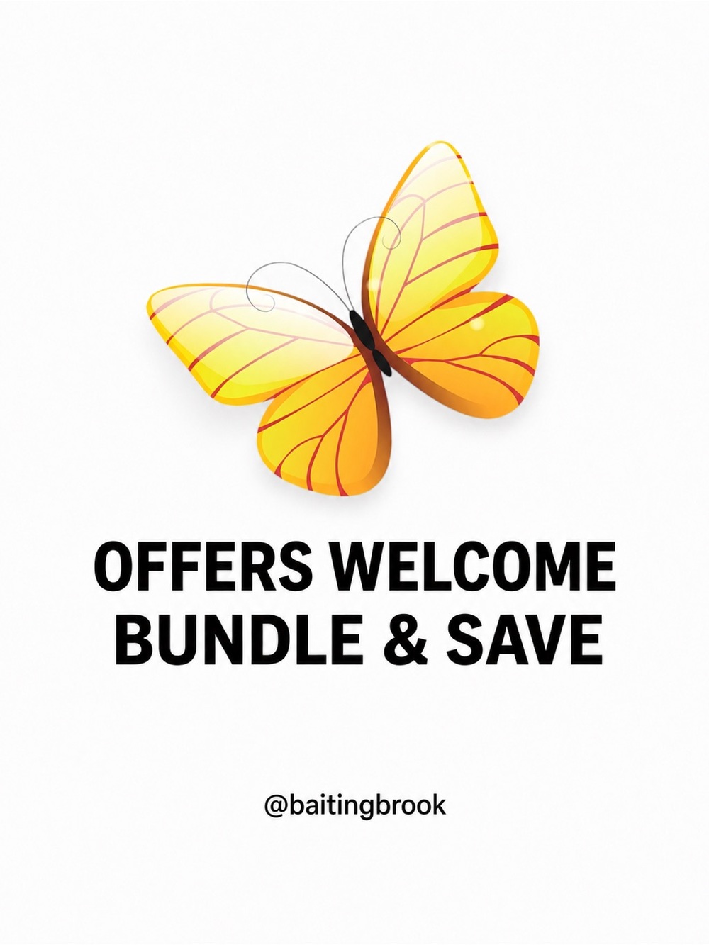 Offers welcome! Bundle & save!